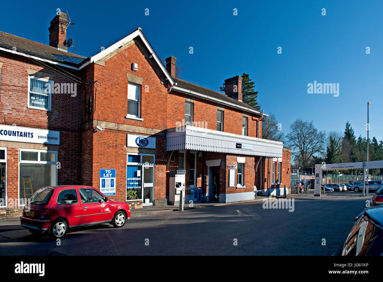 Entrance to Otford Railway Station, UK Stock Photo