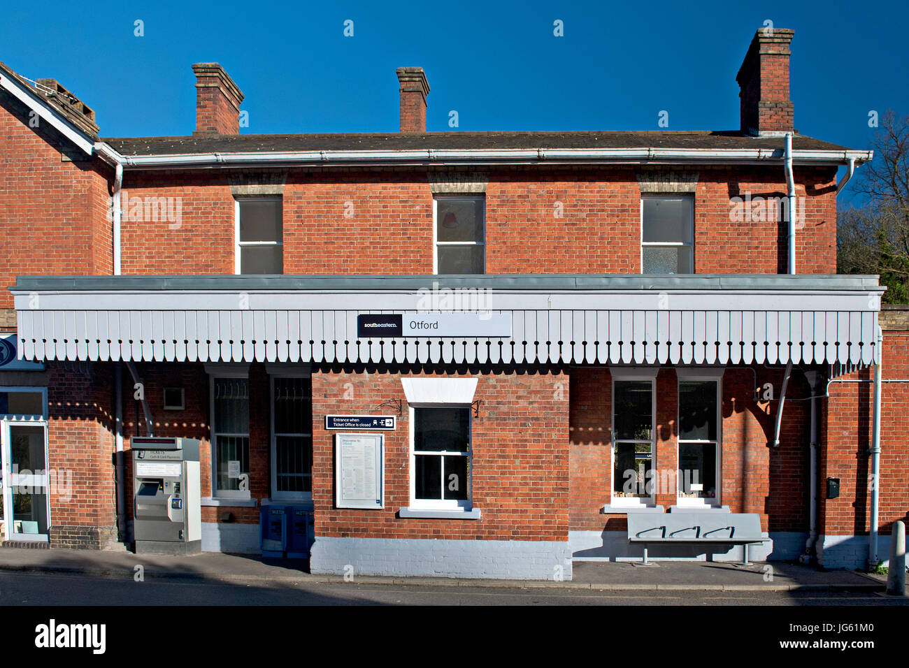 Front entrance to Otford Railway Station, UK Stock Photo Alamy