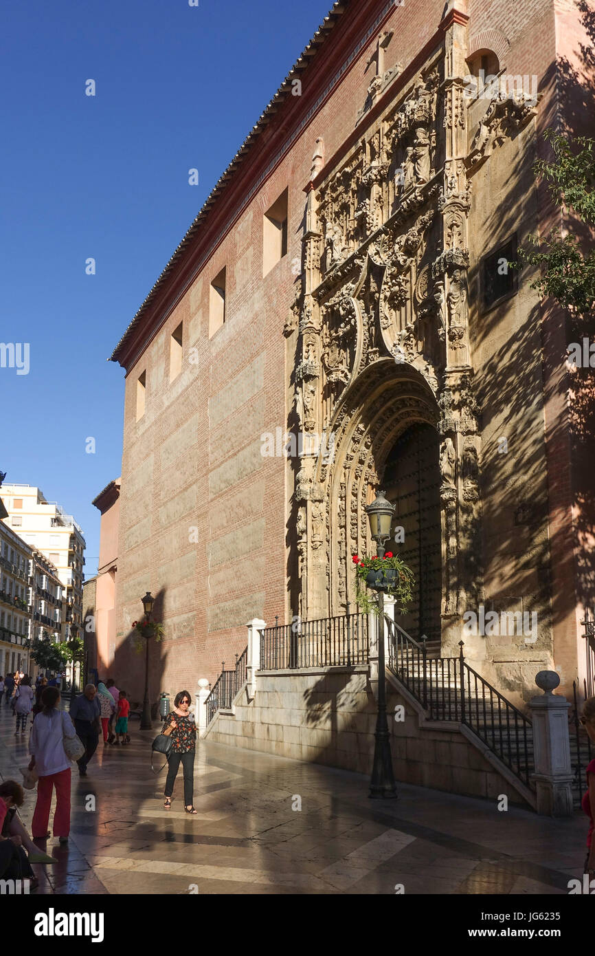 Entrance of Iglesia del Sagrario (Church of the Tabernacle), Malaga, Andalusia, Spain, europe. Stock Photo