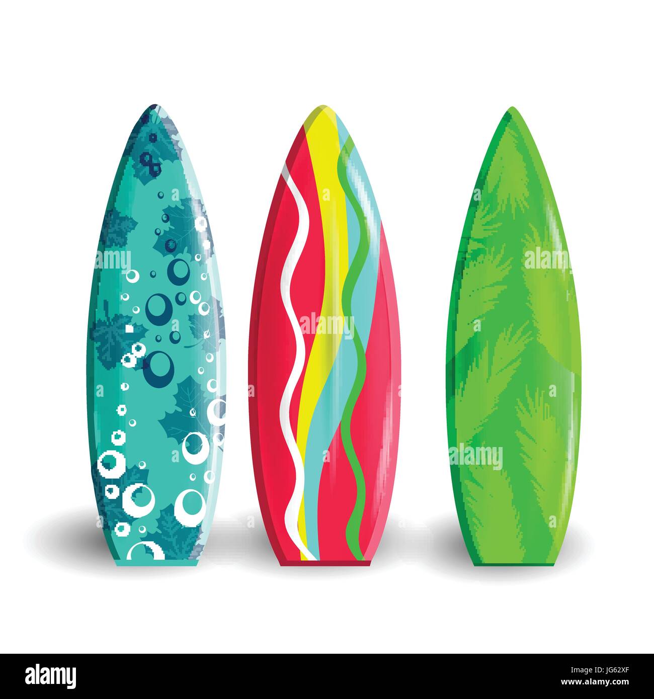 Surfboards isolated on white Stock Vector Image & Art - Alamy