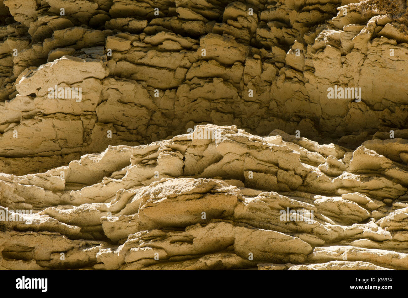 Limestone formations, Spain. Stock Photo