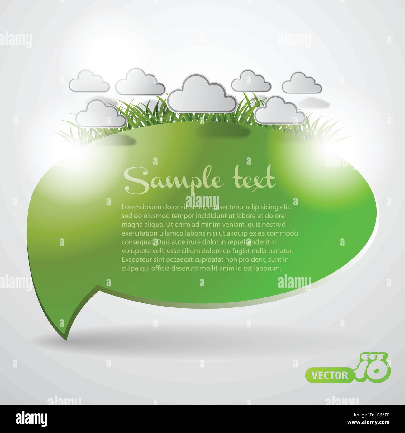 Abstract Colorful Glossy Eco Speech Bubble and Communtication Concept ...