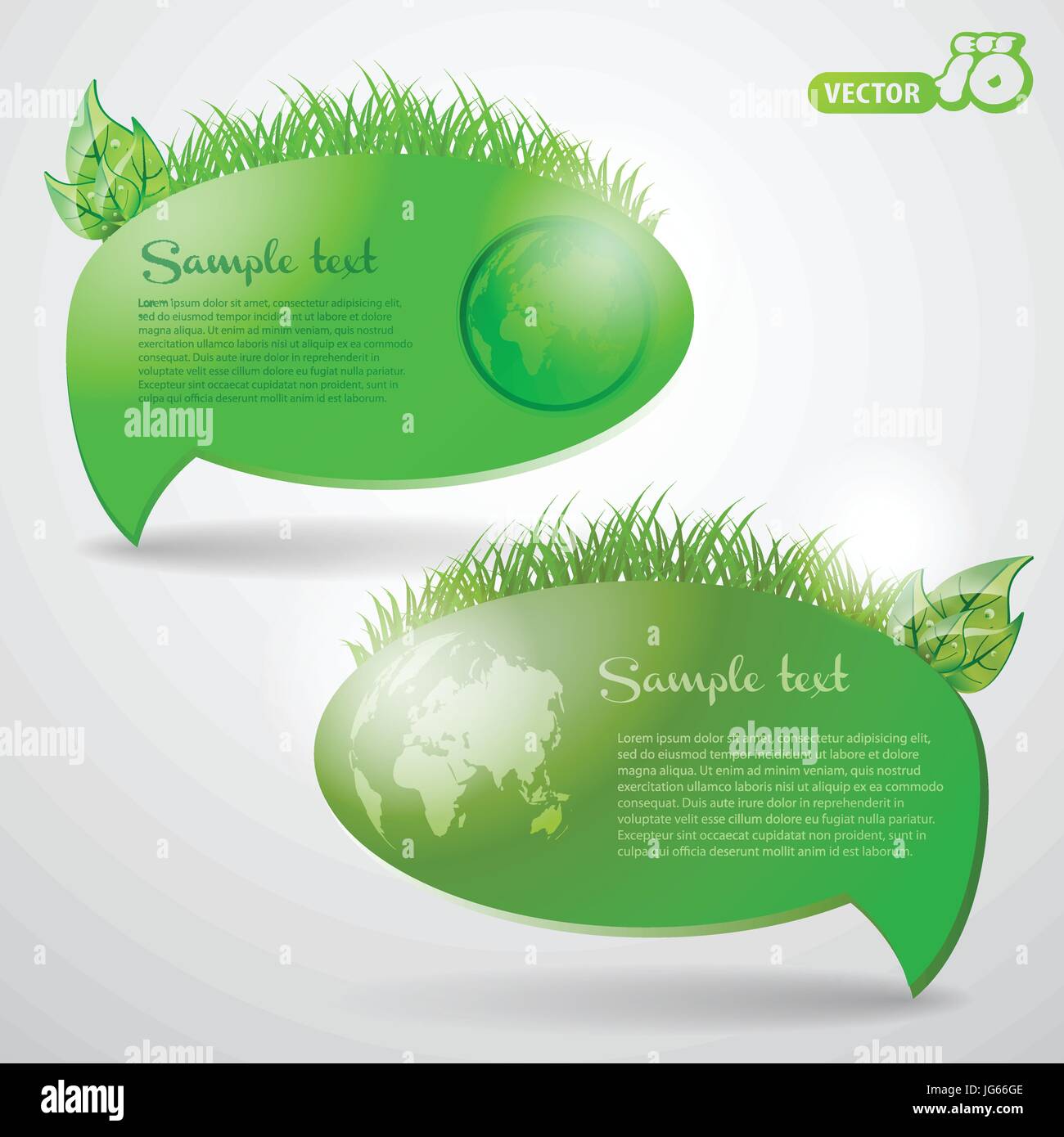 Abstract Colorful Glossy Eco Speech Bubble and Communtication Concept ...