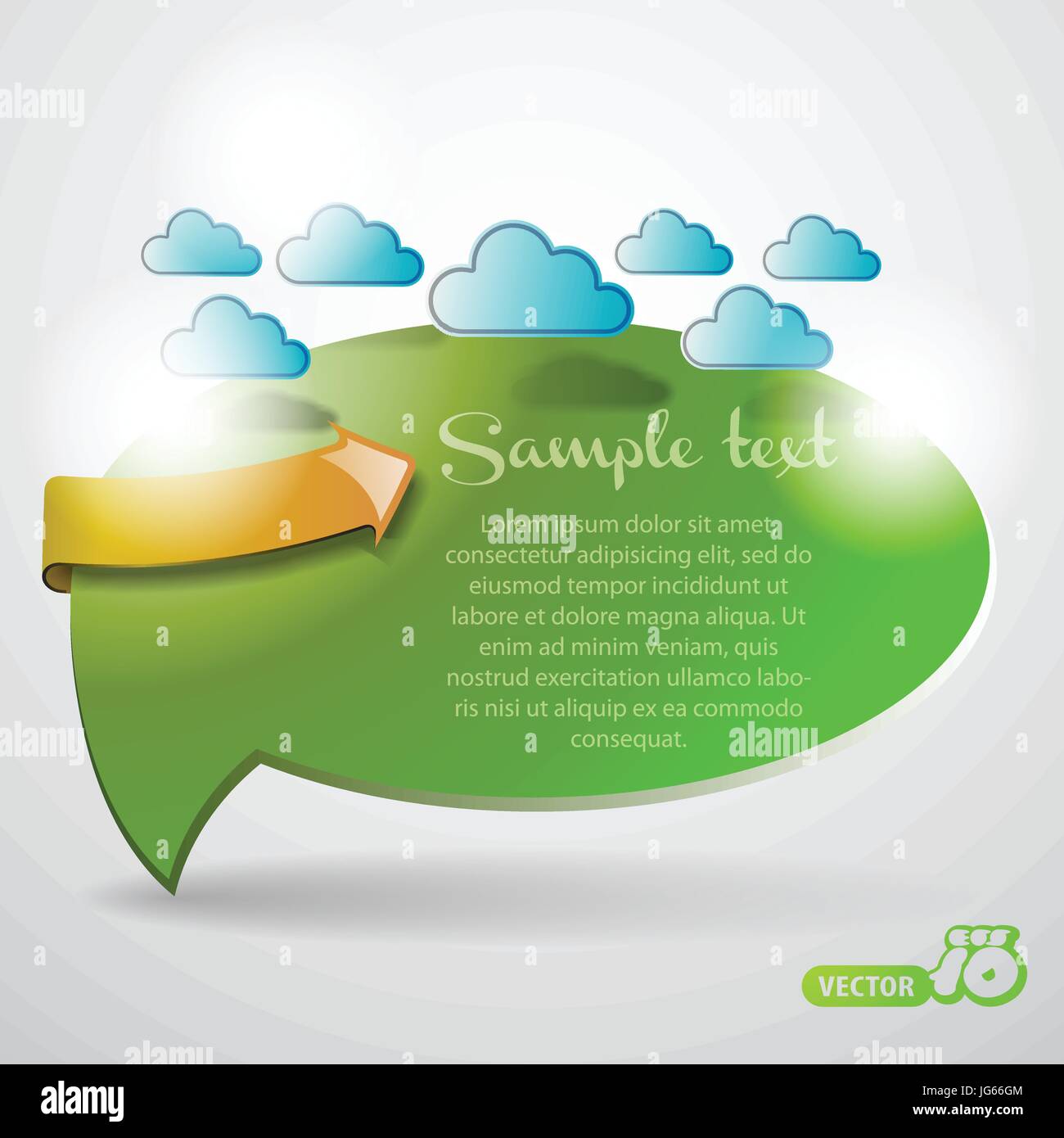 Abstract Colorful Glossy Eco Speech Bubble and Communtication Concept ...