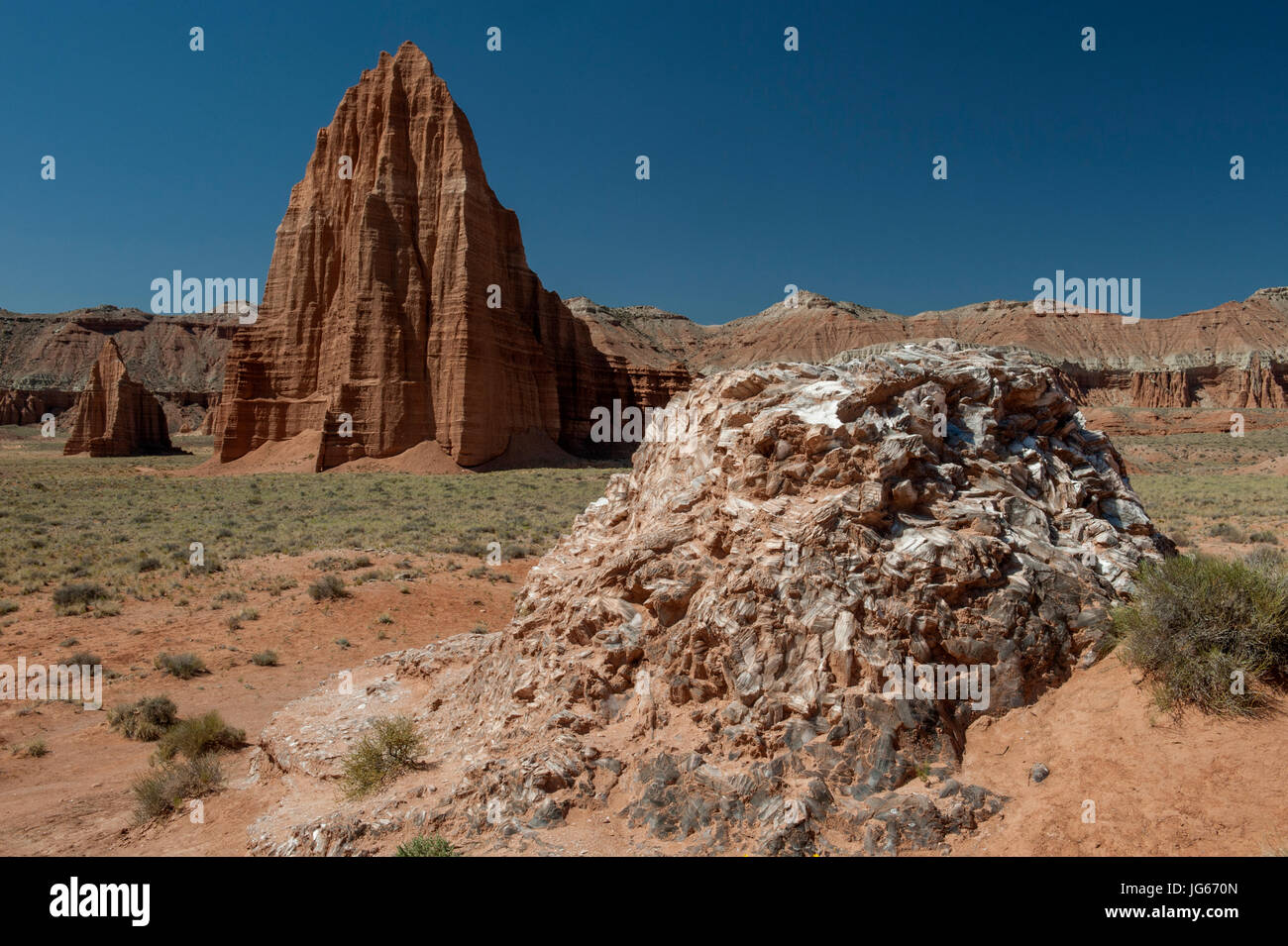 Front to rear: Glass Mountain, Temple of the Sun, Temple of the Moon in ...