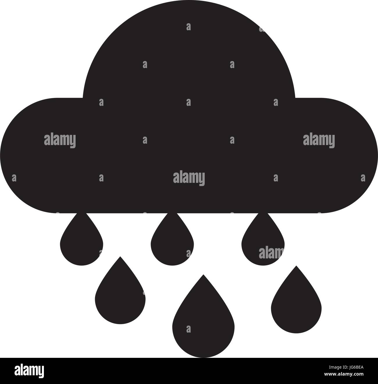 weather cloud rainy isolated icon Stock Vector Image & Art - Alamy