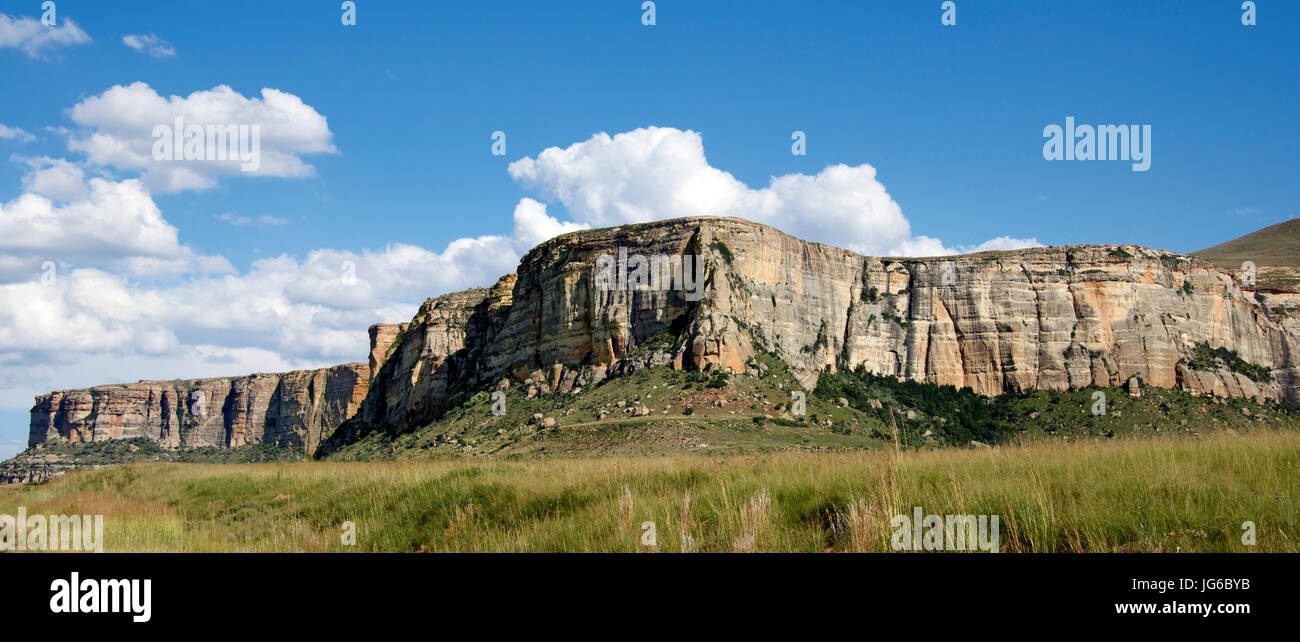 Escarpment with flat top Golden Gate National Park Free State South Africa Stock Photo