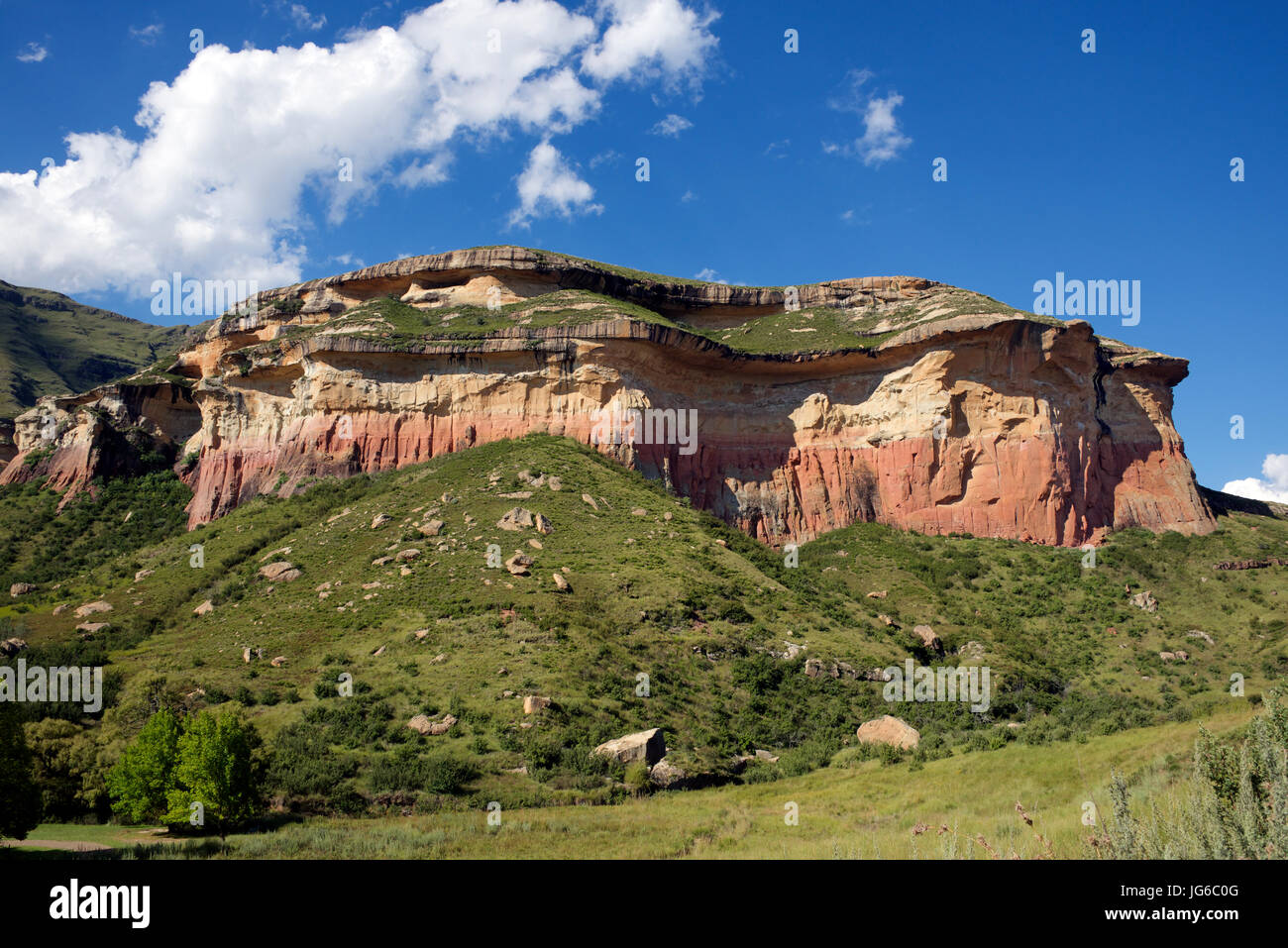 Sandstone outcrop Golden Gate National Park Free State South Africa Stock Photo