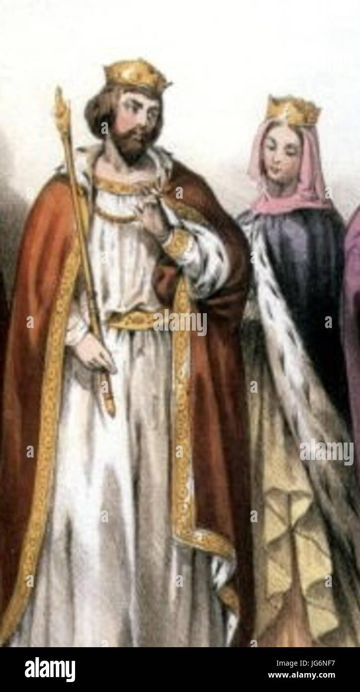 Robert II de France et Constance d Arles Stock Photo - Alamy