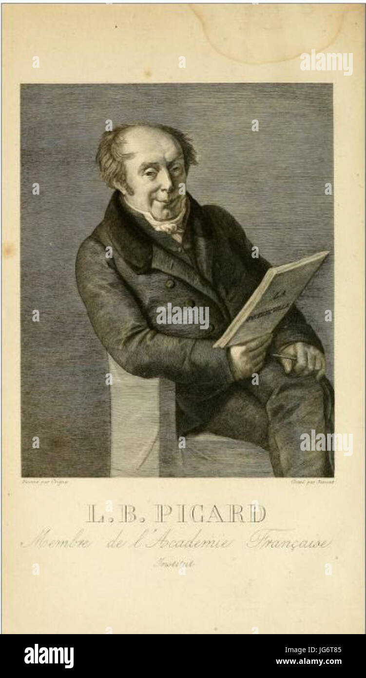 Louis-Benoît Picard (1769-1828) par Jamont d après Crigner Stock Photo