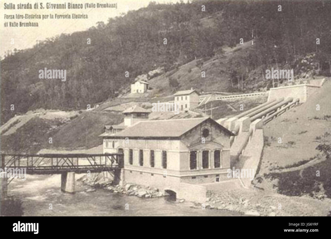 San Giovanni Bianco railway power station Stock Photo