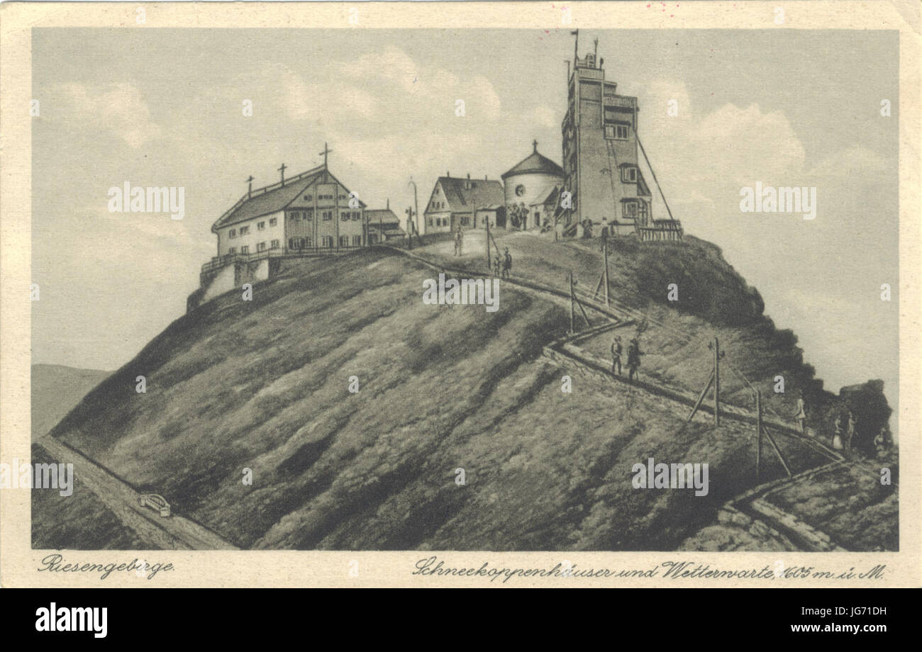 Scheekoppenhäuser und Wetterwarte um Jahrhundertwende Stock Photo