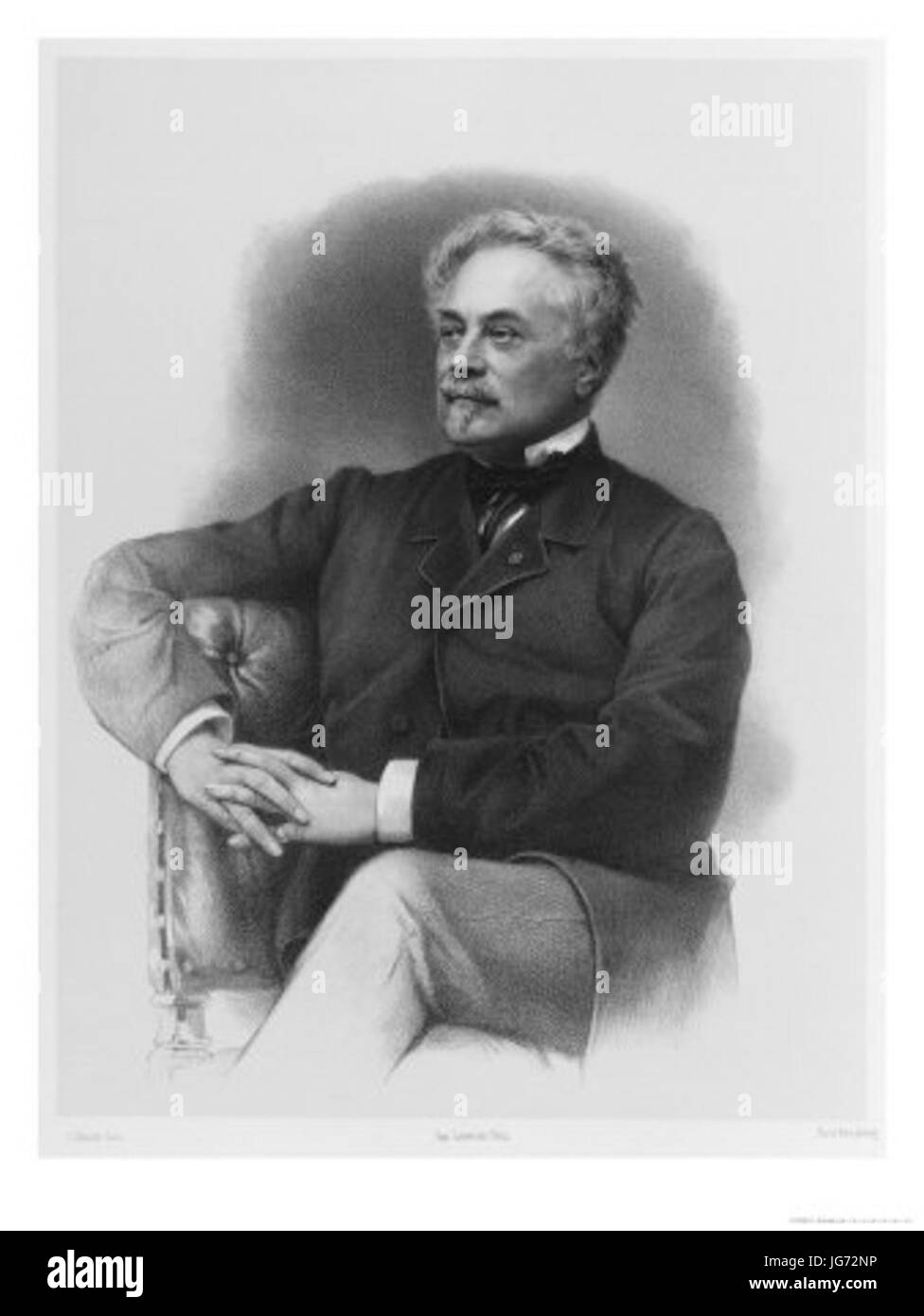 Schultz C. - Louis Félicien Joseph Caignart de Saulcy Stock Photo