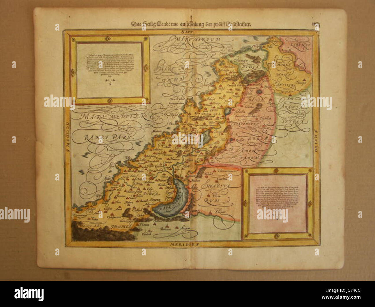Map of the Holy Land 28160029 Stock Photo - Alamy