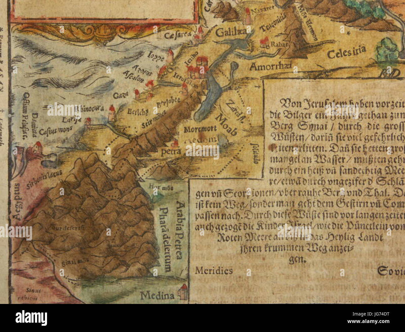 Map of the holy land hi-res stock photography and images - Alamy