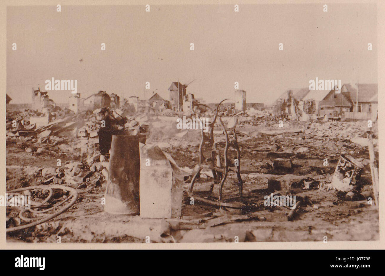Sokoły (powiat wysokomazowiecki) - ruiny miasta (II wojna światowa) Stock Photo