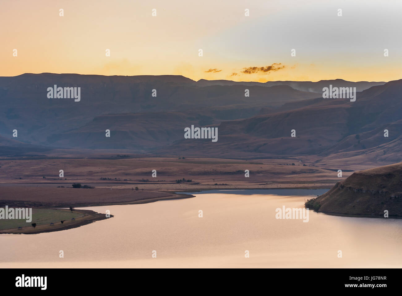 Drakensberg Mountain Range Stock Photo