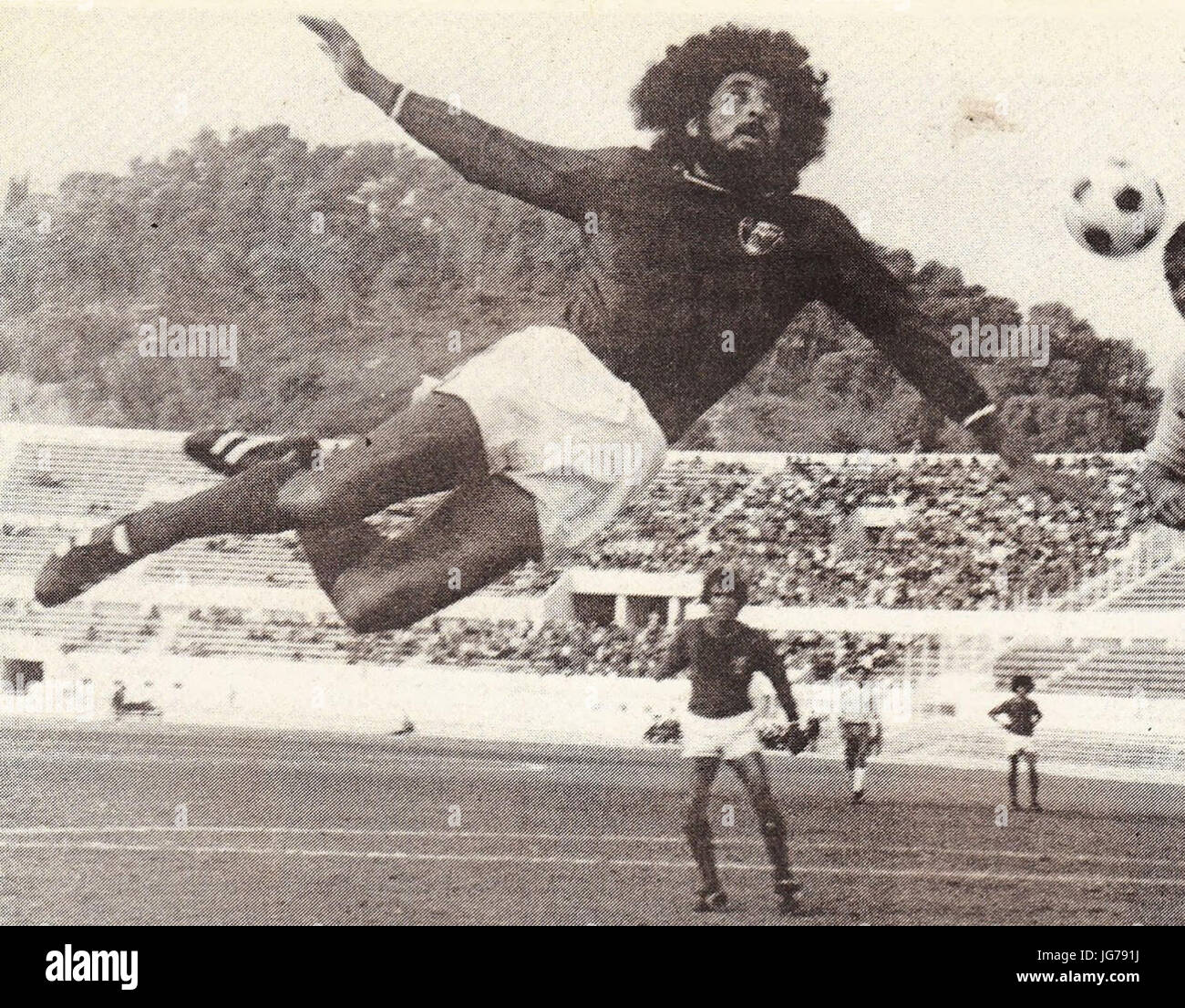 SS Lazio v Mexico (Rome, 1975) - Leonardo Cuéllar (cropped) Stock Photo