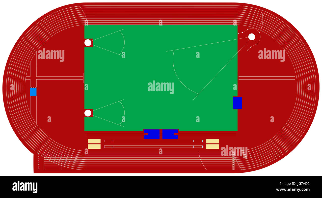 athletics track stadium vector illustration Stock Photo Alamy