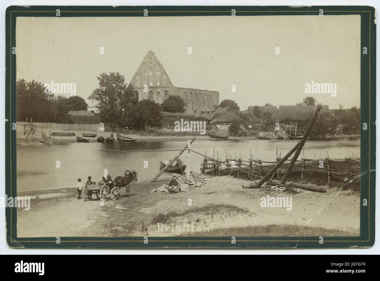 Tallinn, Pirita kloostri varemed, vaade lääne poolt., TLM F 1935 Stock Photo