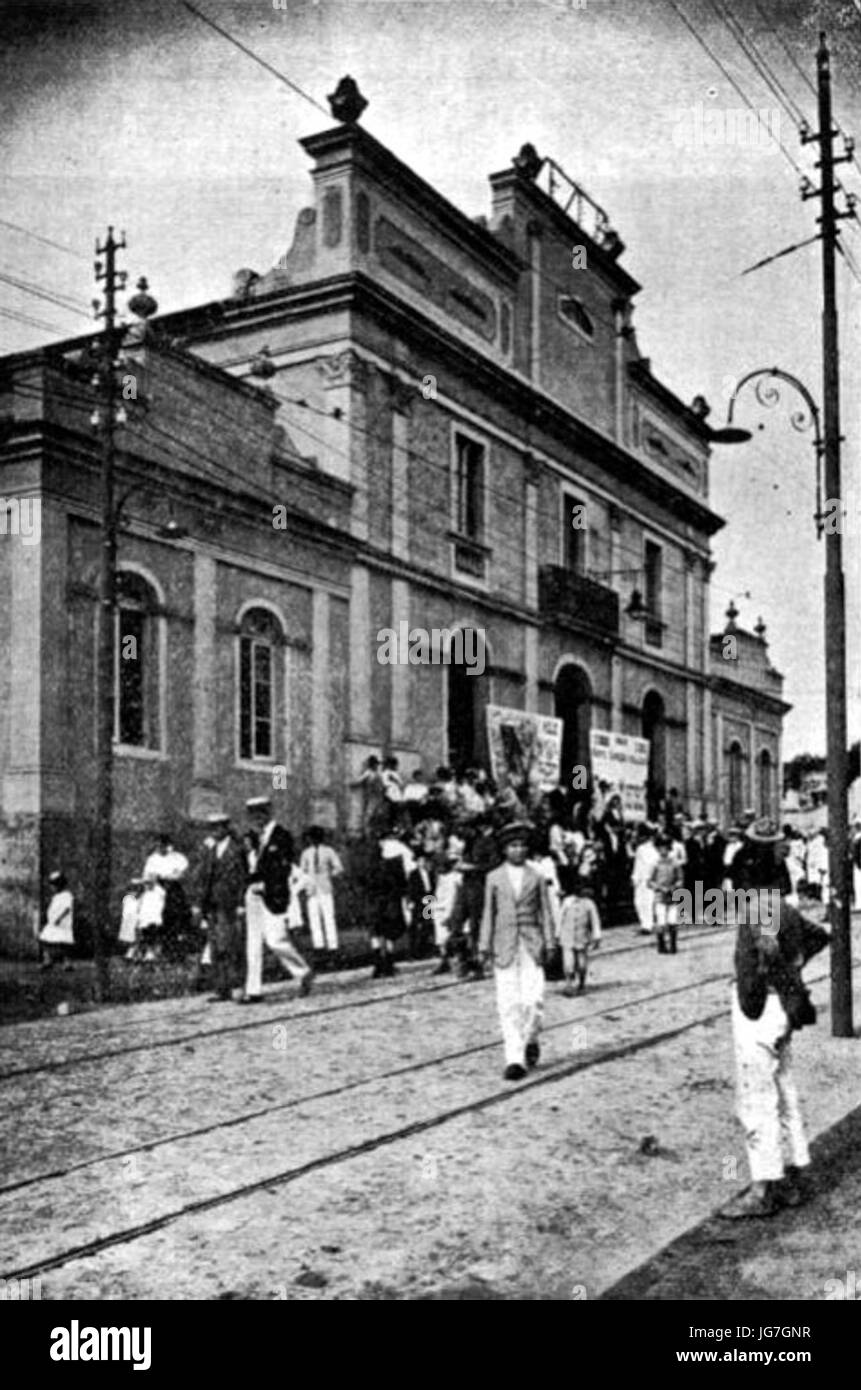 Teatro Municipal de São Carlos Stock Photo