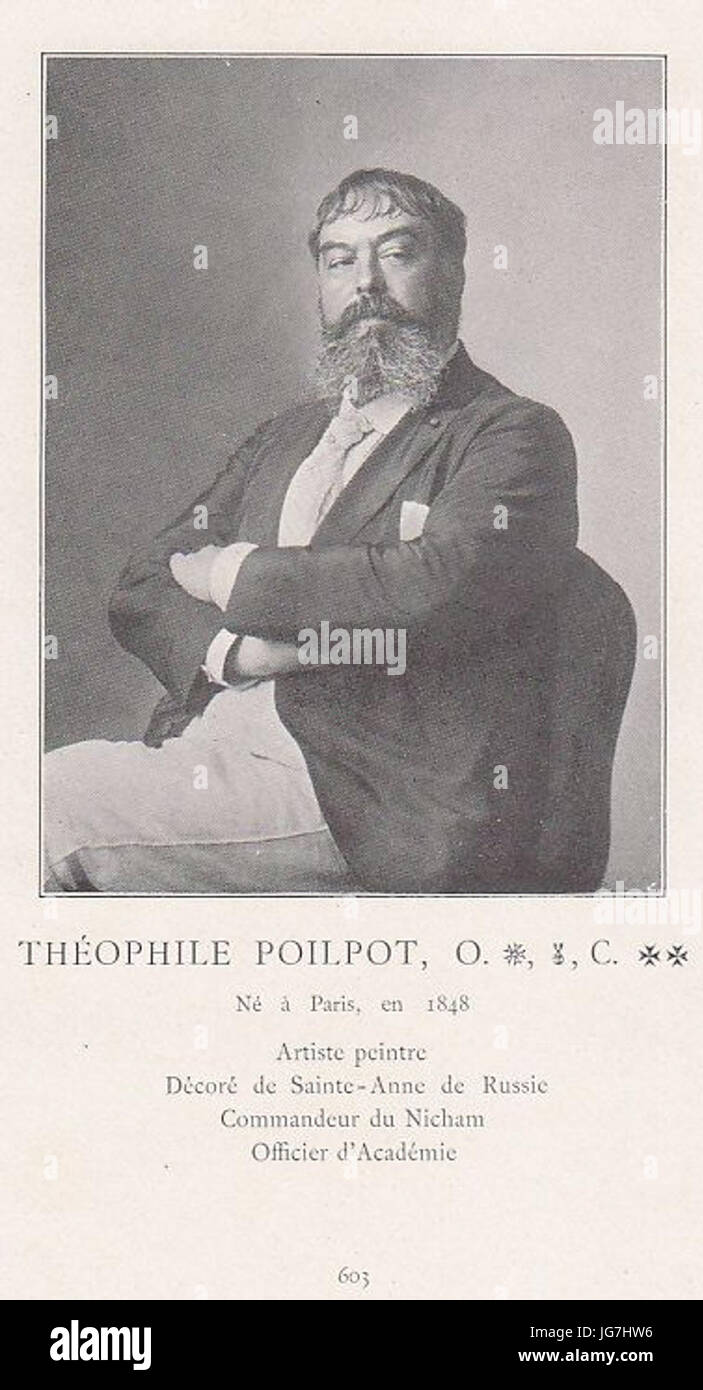 Théophile Poilpot (1848-1915) Stock Photo