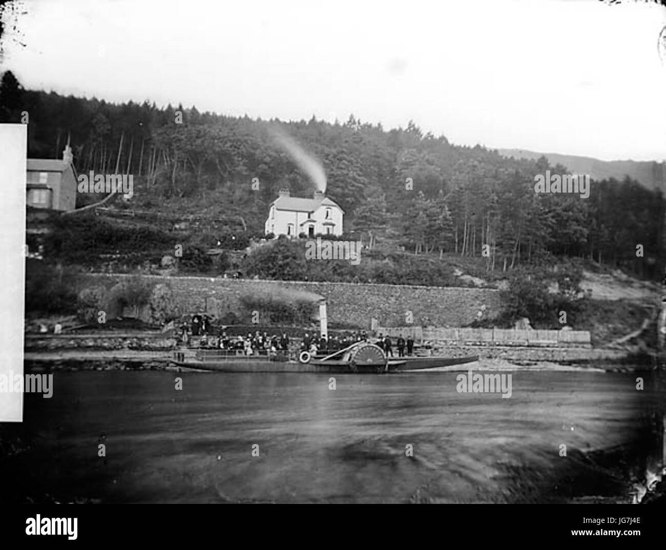 The  George  at the quay in Trefriw NLW3361176 Stock Photo