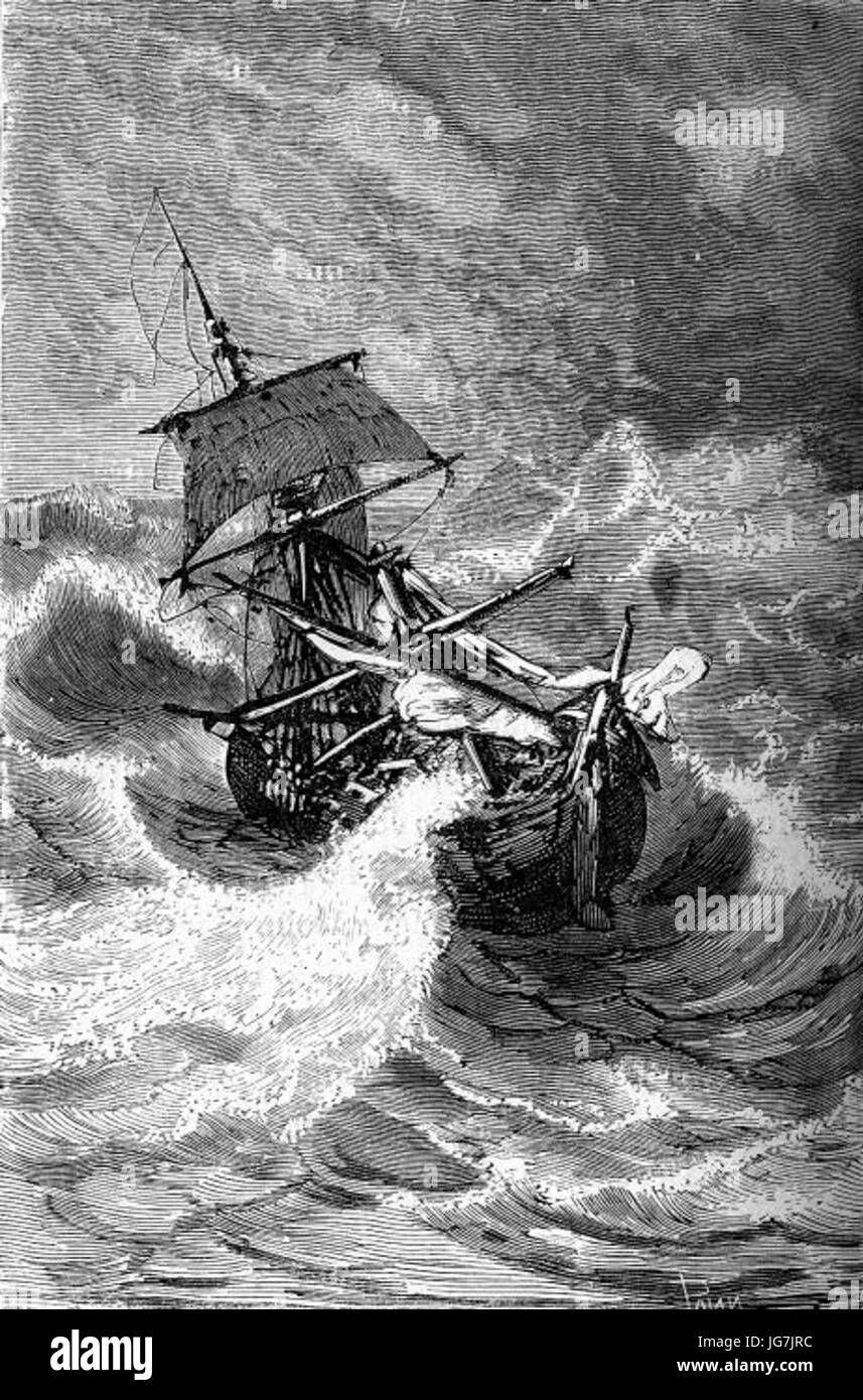 'The Children of Captain Grant' by Édouard Riou 136 Stock Photo - Alamy