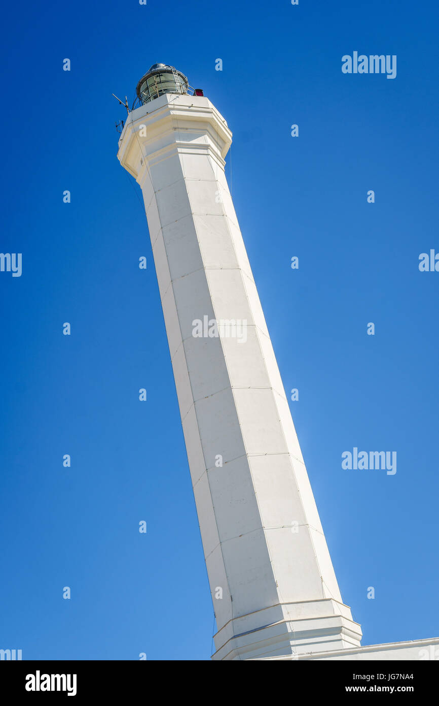 Lighthouse in Leuca di Santa Maria, Puglia, Italy Stock Photo