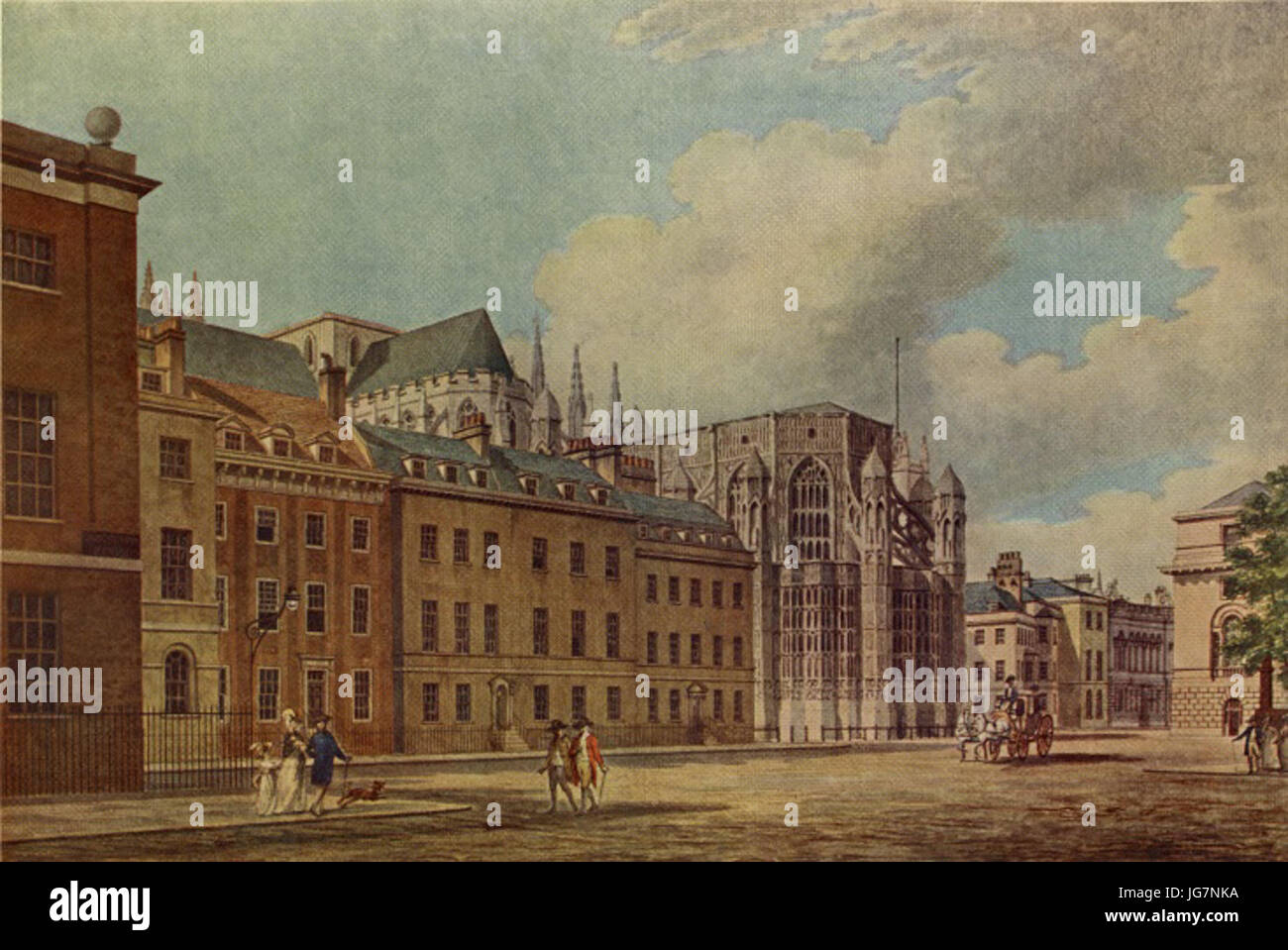 Thomas Malton - Old Palace Yard Westminster Stock Photo - Alamy