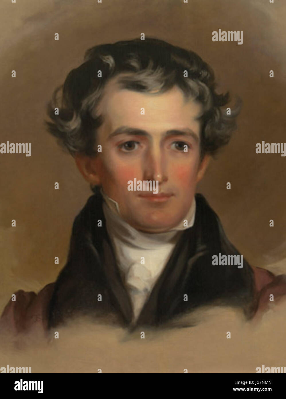 Thomas Sully 281783-187 9 Thomas Jefferson Bryan 1831. Oil on canvas. New-York Historical Society Stock Photo