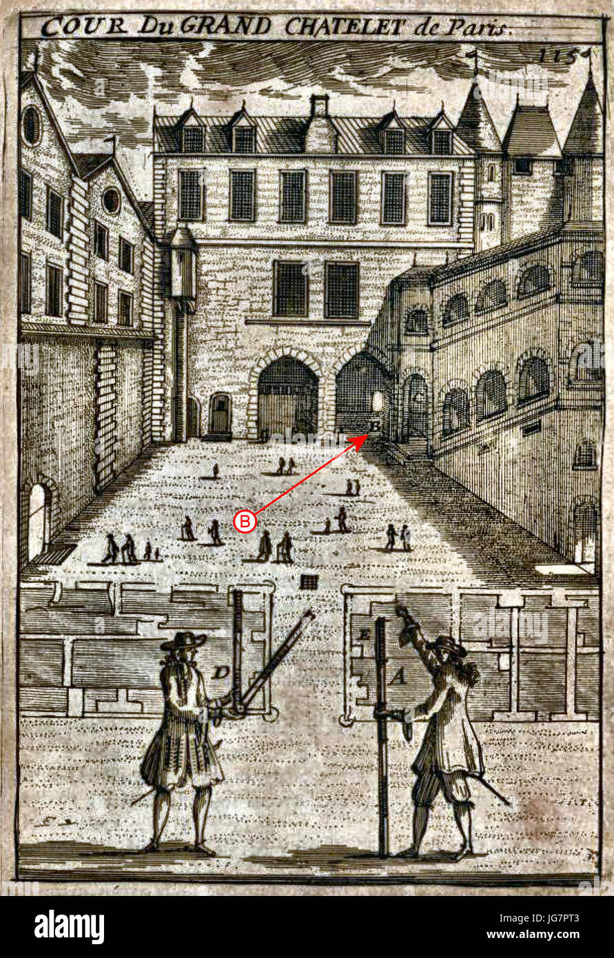 Toise - Cour Grand Châtelet Stock Photo