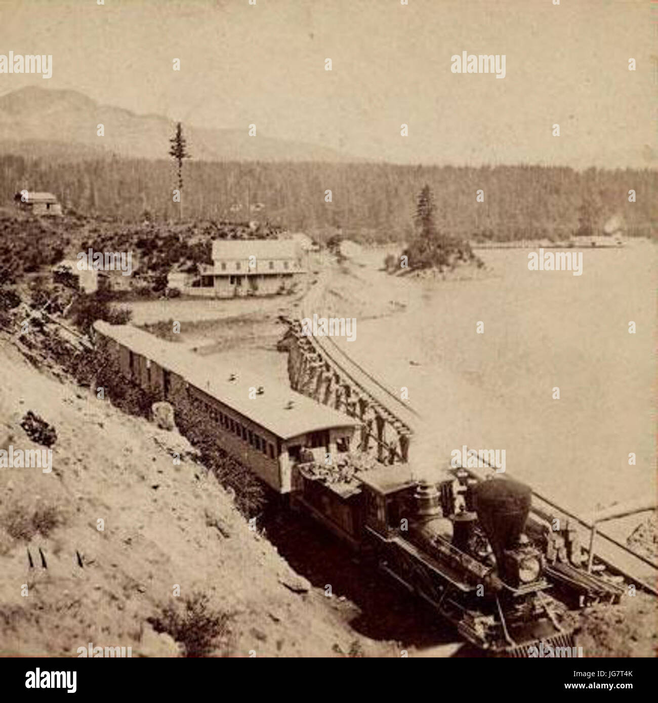 Train In 1867 Stereograph images hi-res stock photography and images - Alamy
