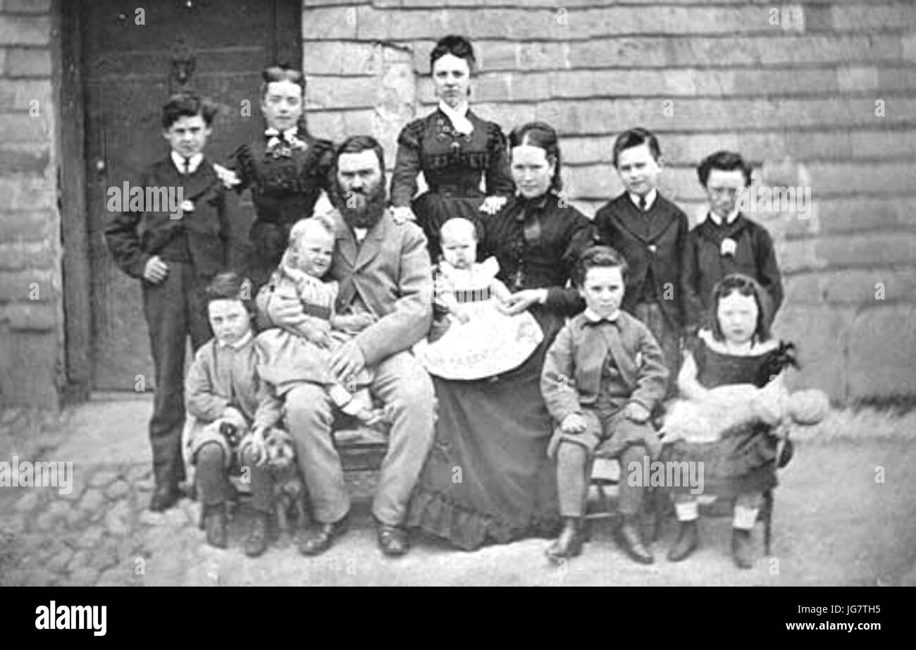 Tregillus Family Devon England - 1870 Stock Photo - Alamy