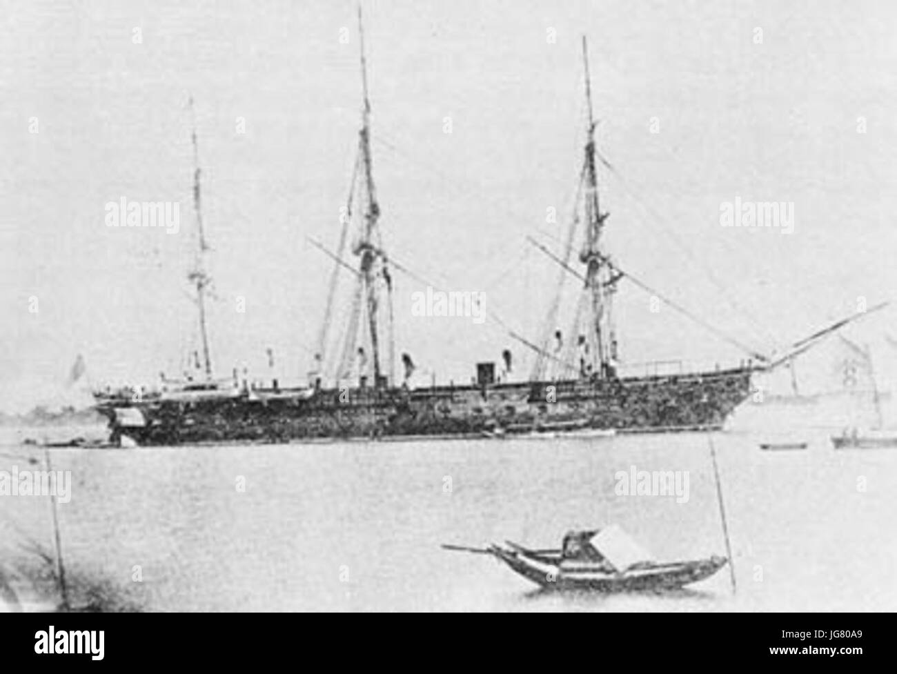 USS Colorado 1871 Stock Photo