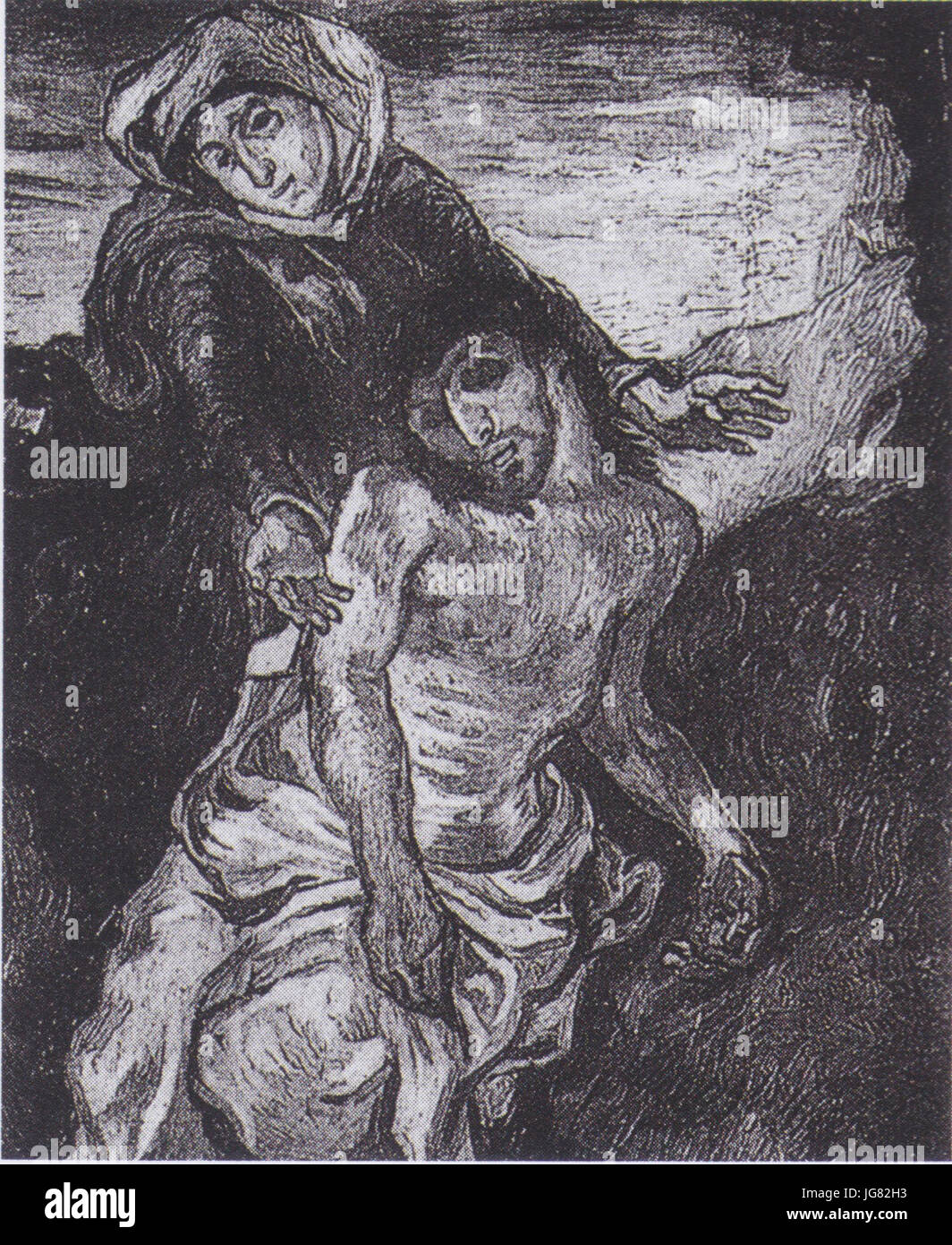 Schoudertas - Strandtas - Shopper Pietà d'après Delacroix - Vincent van