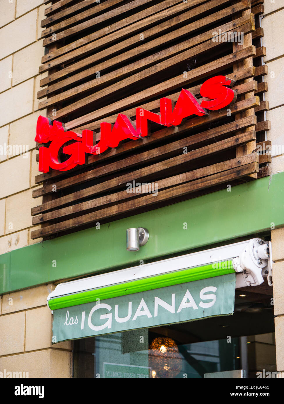 Las Iguanas Restaurant, The Oracle, Reading, Berkshire, England Stock Photo