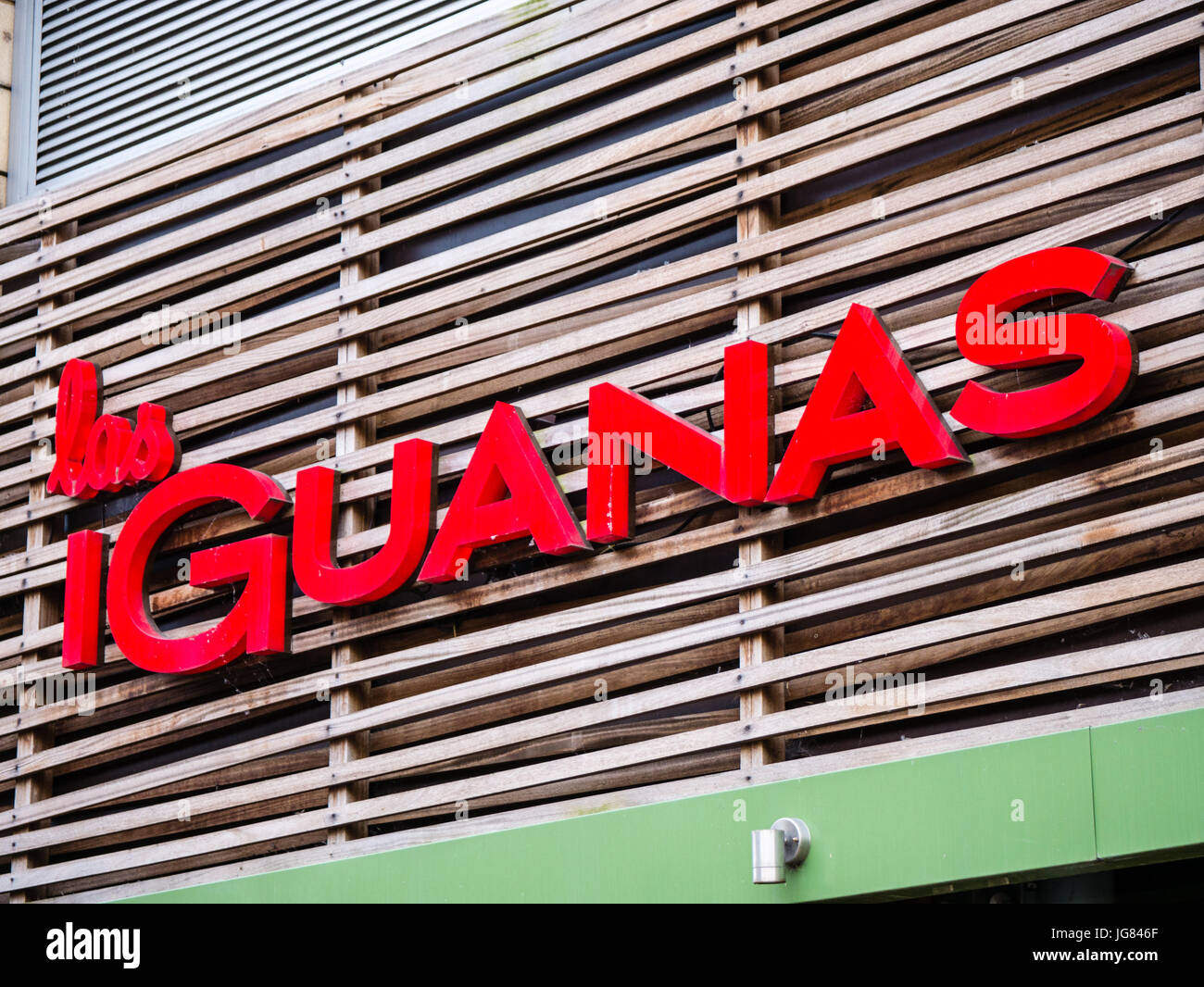 Las Iguanas Restaurant, The Oracle, Reading, Berkshire, England Stock Photo