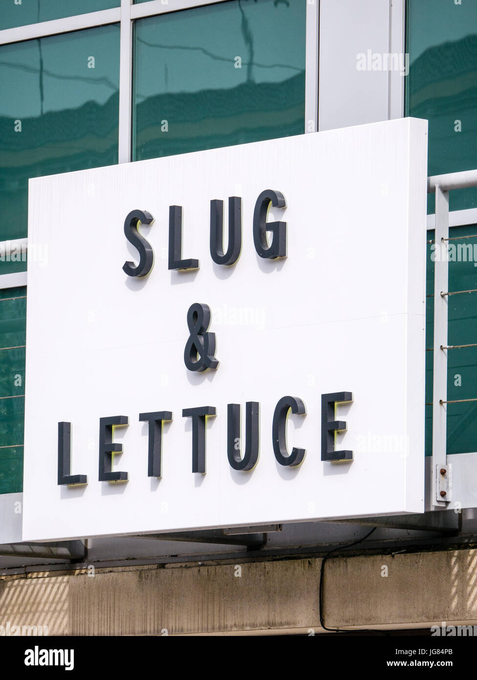 The Slug and Lettuce Logo, The Oracle, Reading, Berkshire Stock Photo