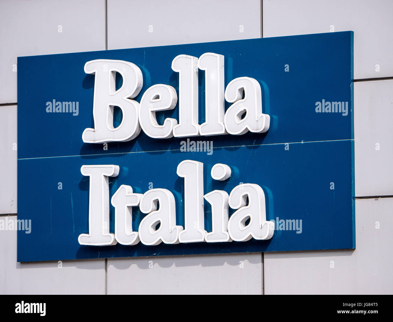 Bella Italia Restaurant Chain, The Oracle, Reading, Berkshire, England Stock Photo