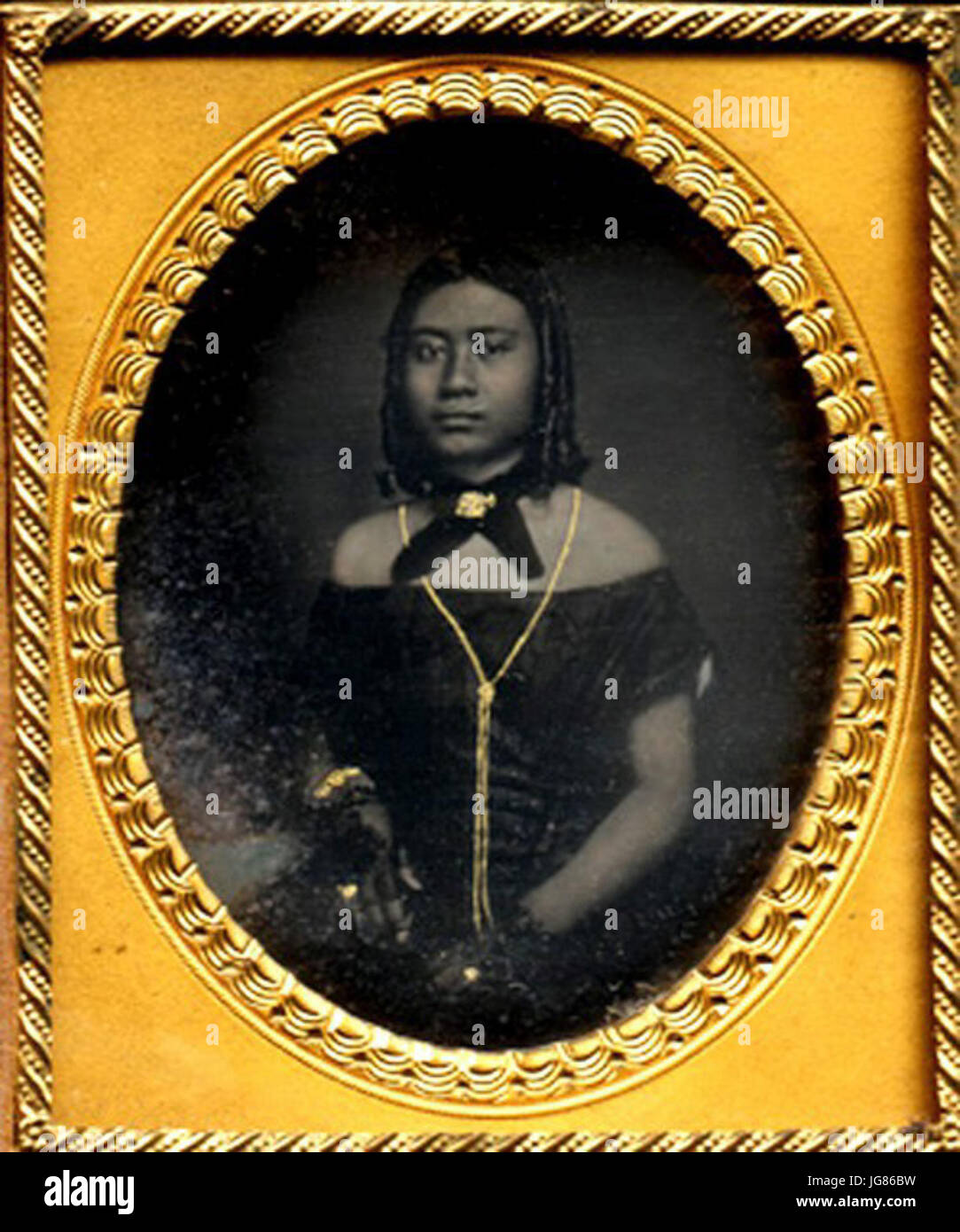 Victoria Kamamalu daguerreotype 1855 Stock Photo Alamy
