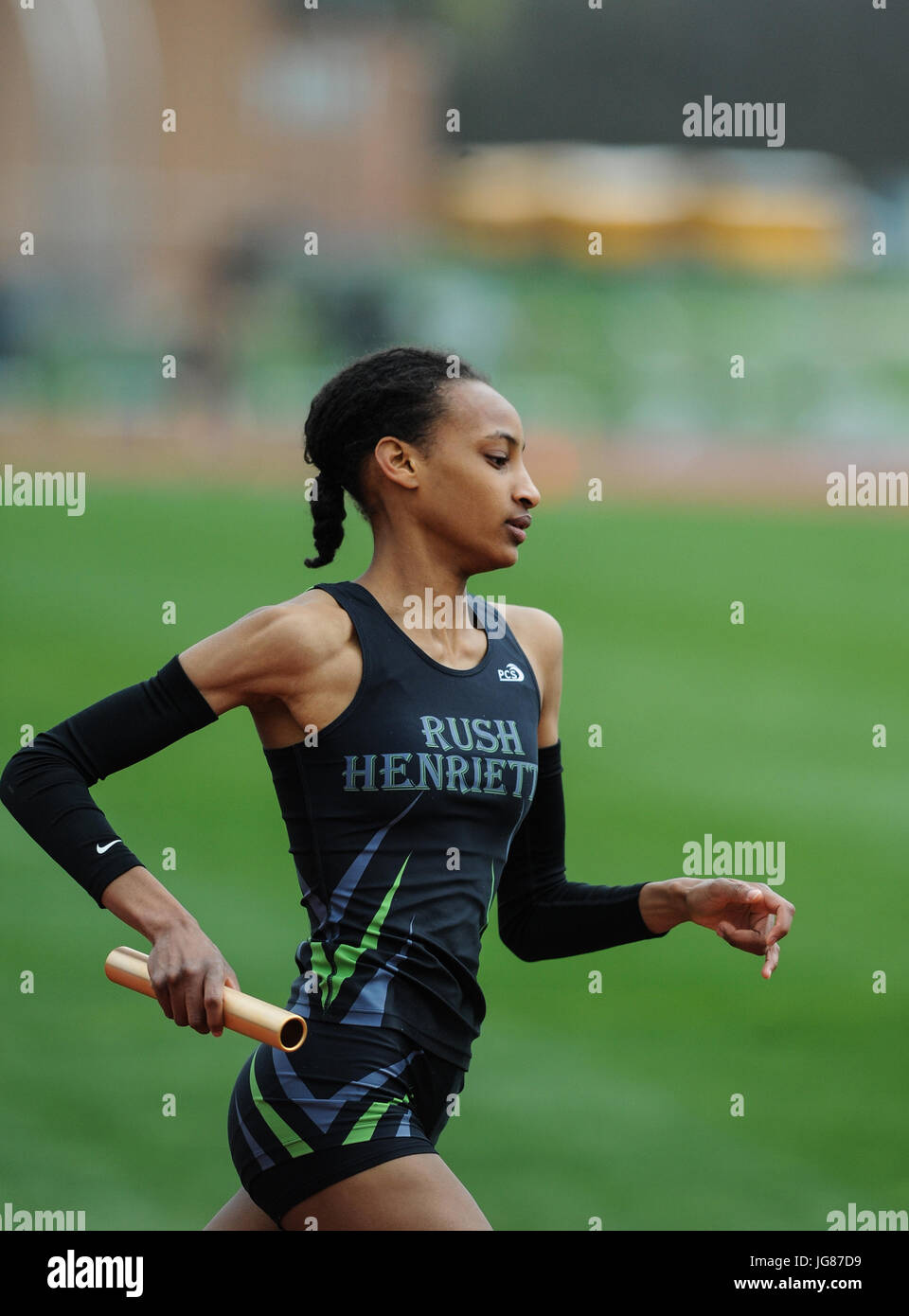 April 14, 2017: Sammy Watson at the Rush Henrietta Relay. Photo by Alan Schwartz/Cal Sport Media Stock Photo