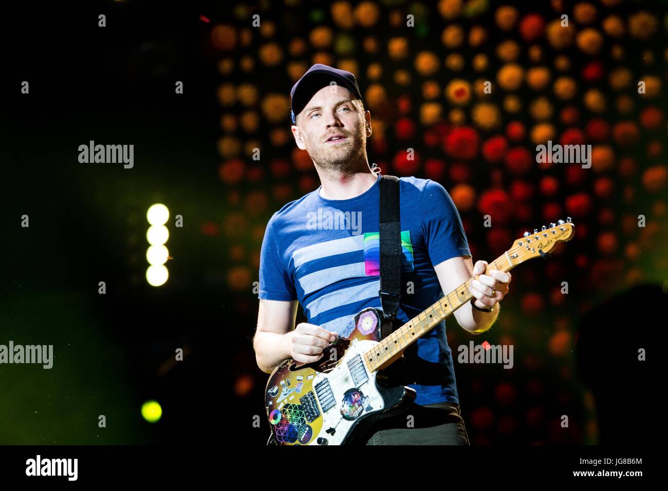 Drummer Will Champion, of Coldplay performs as they promote their fifth  studio album, Mylo Xyloto, released earlier this year, at The O2 Arena,  Greenwich, south London Stock Photo - Alamy