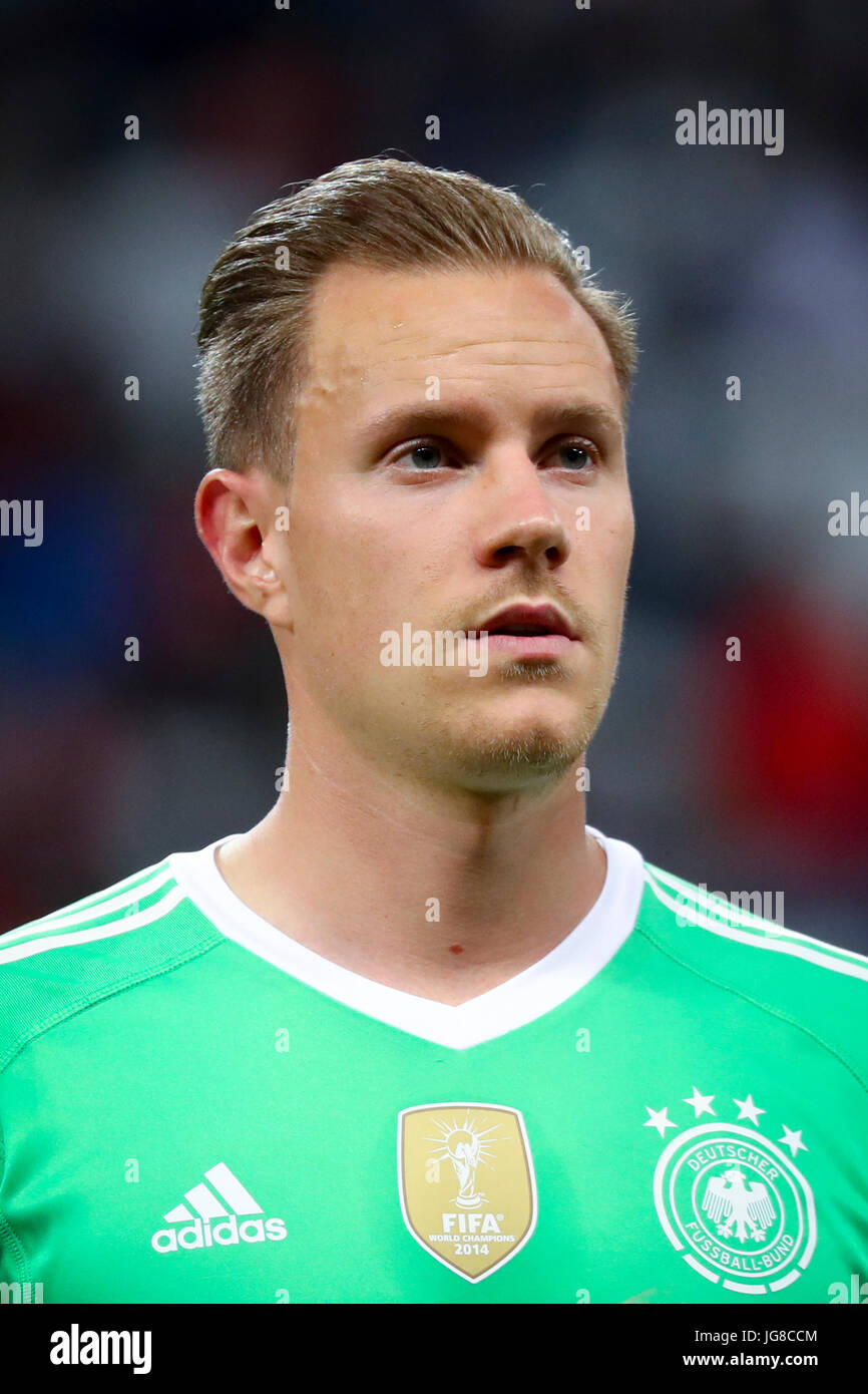 Kazan, Russia. 22nd June, 2017. German goalkeeper Marc-Andre ter Stegen, photographed during the Confederatiosn Cup group B pre-round match between Germany and Chile at the Kazan Arena in Kazan, Russia, 22 June 2017. Photo: Christian Charisius/dpa/Alamy Live News Stock Photo