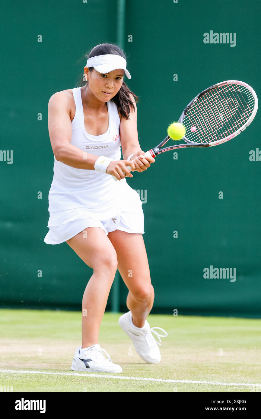 London, UK. 4th July, 2017. Risa Ozaki (JPN) Tennis : Risa Ozaki of