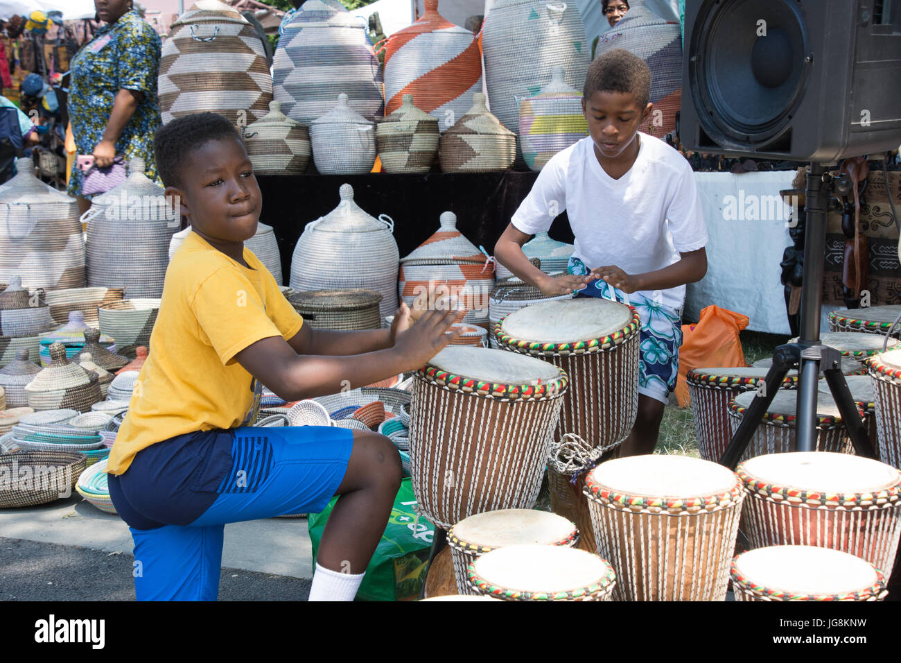 African Boys Playing Drums High Resolution Stock Photography and Images ...