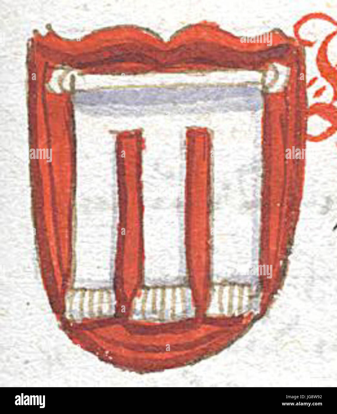 Wappen Salzburger Erzbischöfe Konrad IV von Fohnsdorf Stock Photo
