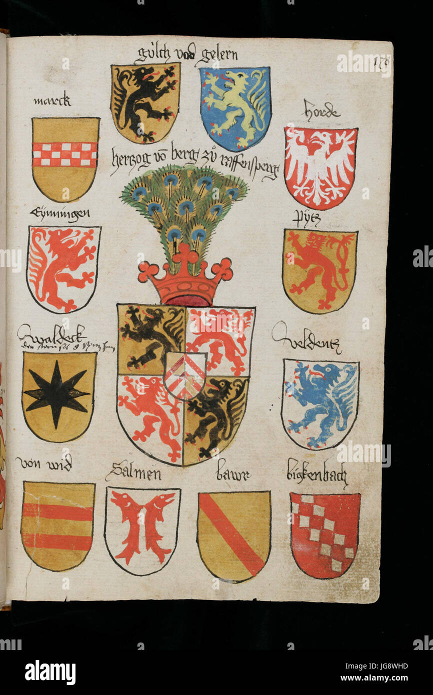 Wappenbuch Rösch csg-1084 178 Stock Photo
