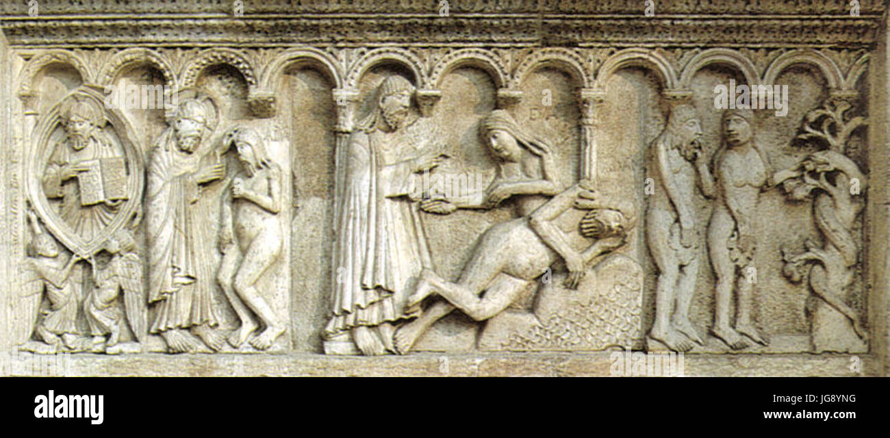 Wiligelmo pannello 1 Stock Photo Alamy