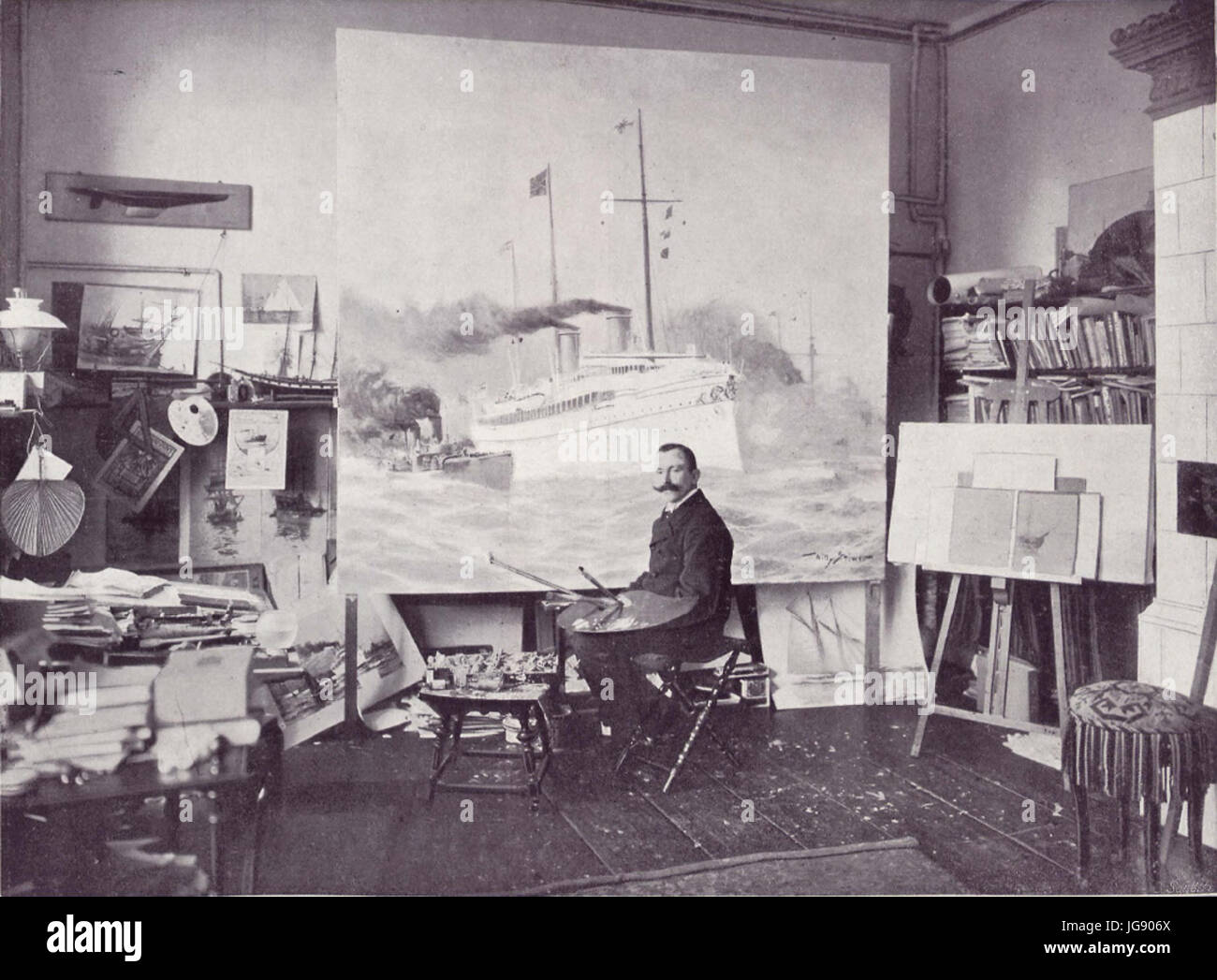 Willy Stöwer (BerlLeben 1903-06) Stock Photo